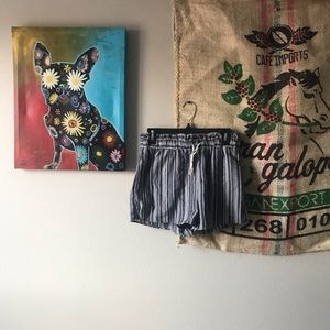 very j size medium blue and white shorts